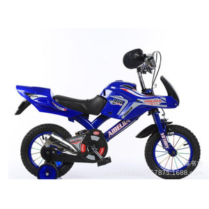 Childrens Bicycle 12 Inch 16 Inch Simulated Motorcycle Style For Kids 2-4 Years Metal Frame With Training Wheels - Product Image 4