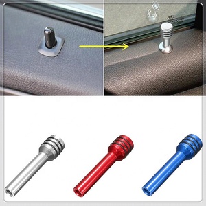Poignée de serrure de porte de voiture en alliage d'aluminium usinée par CNC, cache-bouton, accessoires intérieurs, poignée de serrure de porte - Product Image 2
