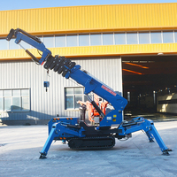 Mini-grue mobile télescopique hydraulique en acier au manganèse avec certification CE