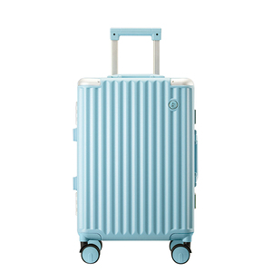 Nueva llegada Unisex Retro multifuncional ABS aleación de aluminio duro lado carro PC Spinner Caster Durable niñas <span class=keywords><strong>maleta</strong></span> de viaje - Product Image 6
