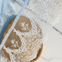 Nylon nouvelle fantaisie Lingerie Stretch LaceTrimmings dentelle garniture lacets élastiques tissus pour femmes doux Stretch dentelle 13.5cm