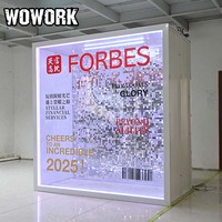 WOWORK 2026 – Boîte de photomaton détachable en métal avec LED RGB pour la photographie de mariage et les décorations de fête (vente en gros)