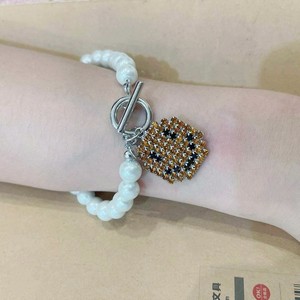 สร้อยคอโซ่กระดูกไหปลาร้าไข่มุกพร้อมจี้คริสตัลใบหน้ายิ้มสวมใส่ทุกวันดีไซน์ไข่มุกกลมเกรด AA - Product Image 4