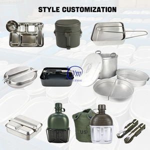 Bán buôn ngoài trời Cookware Set 1060 Hợp kim nhôm chiến thuật 5L lộn xộn Kit - Product Image 6