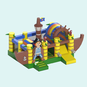<span class=keywords><strong>Castillo</strong></span> Inflable Comercial con Tobogán y Piscina de Pelotas para Niños, Multicolor, de Fábrica, para Juegos en Interiores - Product Image 4