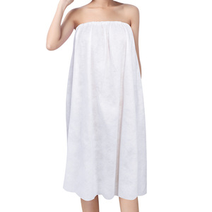 Bata de Baño Desechable sin Tirantes, Transpirable, Agradable al Tacto, Resistente al Agua, Portátil, para Spa, Hotel, Viajes, Salón de Belleza - Product Image 4