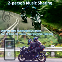Casque de moto avec interphone étanche pour 6 personnes, appels simultanés en groupe, longue portée, OEM/ODM