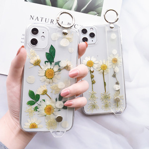 De moda transparente seca flor real teléfono móvil caso para teléfono 12 pro para apple iphone 11 - Product Image 4