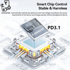 Cable de Carga Rápida de 240W con Soporte para Teléfono, Cable Trenzado de Nailon USB C Tipo C, Chip PD3.1 E-MARKER para iPhone 17, NUEVO 2026 - Product Image 4