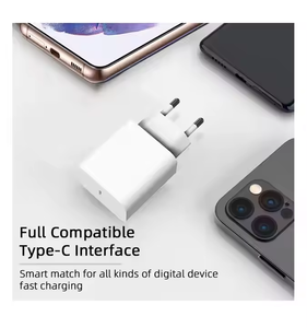 Adaptador I1 Pd de 20w, USB Tipo C, Carga Rápida, Enchufe Estadounidense y Europeo, Cargadores <span class=keywords><strong>para</strong></span> <span class=keywords><strong>Celular</strong></span> Tipo C, Cable de Carga <span class=keywords><strong>para</strong></span> Teléfono <span class=keywords><strong>Celular</strong></span> iPhone 16 - Product Image 2