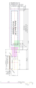 Новый оригинальный OLED-дисплей Hentet 2,26 дюйма, модуль OLED с 1602 символами, драйвер KS0066 - Product Image 6