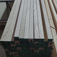 6002 Intérieur Chêne Blanc Contemporain Escalier En Bois Massif 16 "Main Courante Carrée Plaine Avec Film D'emballage