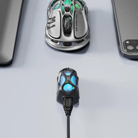 Souris de jeu GravaStar Cocoon Breakthrough Tri Mode avec récepteur 4K, en alliage de magnésium, RGB sans fil, pour esports
