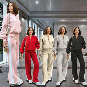 Novedad, Conjuntos Deportivos de Poliéster/Algodón con Capucha, Transpirables y Ligeros para Mujer, Talla Personalizada, Ropa Casual de Invierno para Calle, Económica - Product Image 1