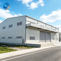 Entrepôt moderne en structure acier sur mesure, poutres en acier en H solides, préfabriquées et galvanisées pour garage industriel