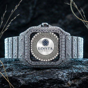 Reloj de Moissanita con Incrustaciones de Diamantes de Imitación, Estilo Hip Hop, Calidad de Exportación, para Ropa Urbana, Eventos Musicales y Fiestas, Disponible a un Precio Accesible, LOISTA - Product Image 2