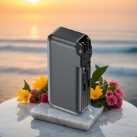 Batterie externe 2-en-1 de 10000 mAh avec prise US et câbles intégrés, chargeur portable à charge rapide 22,5 W pour smartphone - Cadeau de voyage