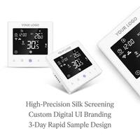 Thermostat de climatisation au design moderne avec Wi-Fi Tuya Smart Life pour ventilo-convecteur domestique 2/4 tuyaux (FCU)