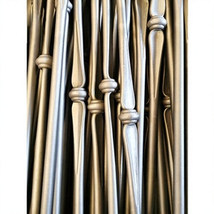 Barandilla de Hierro Fundido Tradicional para Escaleras, Tubo Hueco, Poste de Pasamanos, Barandillas Tipo Cuchara, Montaje en Suelo, Decorativas para Balcón BALAJI - Product Image 3