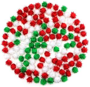 2025 Offre Spéciale 4cm 3cm feu Pom enfants Cheer Animal rose Mini boule en peluche néon événement et fête fournitures usine en gros - Product Image 2