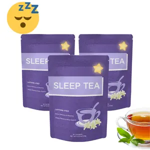 Relax and Calm down with Sleep Stress Tea Tonic Healthy Bagged Flavor Tea to Aid Sleep before Bed