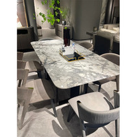 Marbre blanc Black Eagle pour la décoration de salon et de table de cuisine