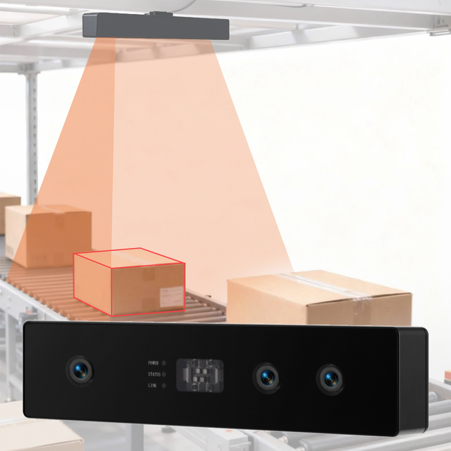 3D RGBD Camera for Parcel Irregular Object Volume Scanning Multi-Camera Stitching Supported