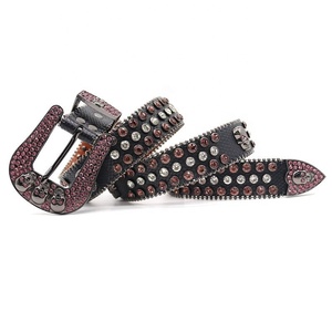 Vaquero de alta calidad con cuentas de diamantes para hombre, accesorios masculinos, vestidos de cintura, diseñador personalizado, Punk Y2k, cinturones elásticos de moda - Product Image 3