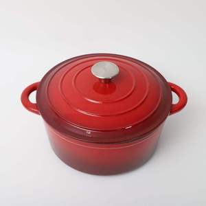 Ustensiles de cuisine en <span class=keywords><strong>fonte</strong></span> de fer marmite marmite marmite à <span class=keywords><strong>pain</strong></span> moule de cuisson en <span class=keywords><strong>fonte</strong></span> d'émail casserole de four hollandais avec couvercle - Product Image 3