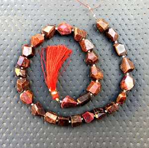 27 pièces de pierres précieuses rubis naturel à facettes, pépites en forme de perles, pierre d'anniversaire de juillet, fabrication de bijoux de qualité supérieure, vente en gros - Product Image 2