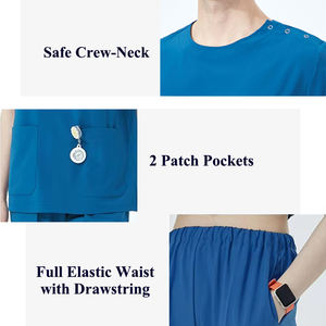 Divise da Scrub chirurgiche ad asciugatura rapida con Logo personalizzato per abiti da medico girocollo da uomo set di chirurgia da laboratorio dentale per animali domestici - Product Image 4