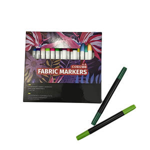 Jeu de marqueurs <span class=keywords><strong>pour</strong></span> tissu à double extrémité-Pointes en <span class=keywords><strong>feutre</strong></span> à double extrémité Marqueur <span class=keywords><strong>pour</strong></span> tissu <span class=keywords><strong>T</strong></span>-<span class=keywords><strong>shirt</strong></span> à double pointe - Product Image 6