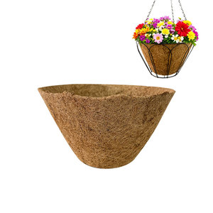 <span class=keywords><strong>Panier</strong></span> de Jardinière Suspendu <span class=keywords><strong>en</strong></span> Métal avec Chaîne Doublure <span class=keywords><strong>en</strong></span> Coco Cintre Fil Rond Décoration de Jardin Paniers Suspendus Intérieur Extérieur - Product Image 4