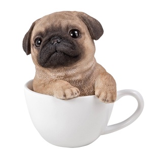 Adorable Teacup Pet Pals, figurita <span class=keywords><strong>de</strong></span> decoración <span class=keywords><strong>de</strong></span> escritorio coleccionable <span class=keywords><strong>de</strong></span> 5,75 pulgadas, regalo <span class=keywords><strong>de</strong></span> perro <span class=keywords><strong>Pug</strong></span> para amante <span class=keywords><strong>de</strong></span> los <span class=keywords><strong>perros</strong></span> - Product Image 1