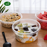 Boîtes d'emballage personnalisées VVG en PP, contenants alimentaires en plastique transparent avec couvercles pour salades, fruits et traiteur, vente en gros