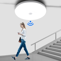 Plafonniers LED Intelligents à Détecteur de Mouvement 12W 18W, Lumières LED Industrielles 220V, Éclairage LED Moderne à Capteur PIR Intelligent