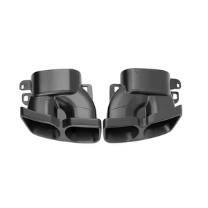 Diffusore Posteriore con Terminali di Scarico e Luce LED per <span class=keywords><strong>Mercedes</strong></span> Benz <span class=keywords><strong>Classe</strong></span> C W205 2015-2021, Spoiler Inferiore <span class=keywords><strong>Paraurti</strong></span> Nero - Product Image 3