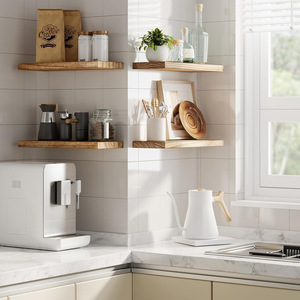 Étagère murale en bois rectangulaire multifonctionnelle durable pour usage domestique - Product Image 1