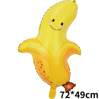 Cartoon zomergroenten fruit watermeloen ananas kers alien vorm milieuvriendelijke aluminiumfolie ballonnen voor feestjes