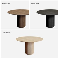 Table à manger minimaliste italienne en bois massif personnalisable, mobilier moderne pour restaurant, fabriqué en Chine, aucun assemblage requis