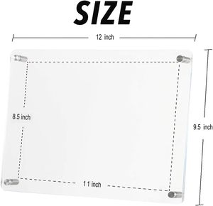 8.5x11 Acrylic hình ảnh khung, Acrylic Khung Ảnh A4 thư kích thước, rõ ràng giấy chứng nhận khung cho Tabletop hiển thị - Product Image 4