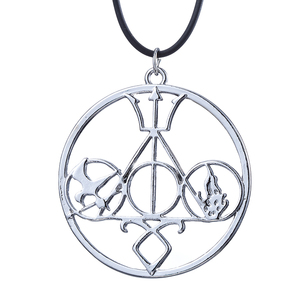 Collar de Cadena de Cuerda de Aleación de Zinc Estilo Vintage, Inspirado en Mortal Instruments, Juegos del Hambre, Divergentes, Percy Jackson y Harry Potter, para Colección - Product Image 1