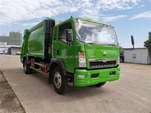 Camión compactador <span class=keywords><strong>de</strong></span> basura hidráulico <span class=keywords><strong>de</strong></span> 10m ³ Para recolección rápida <span class=keywords><strong>de</strong></span> residuos usado Sinotruk HOWO para África con estándares Euro 2 - Product Image 5