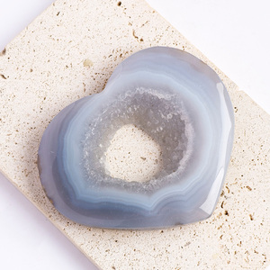 Vendita all'Ingrosso di Figurine in Agata Drusa Naturale Intagliate a Forma di Stella, <span class=keywords><strong>Luna</strong></span>, Farfalla, Cuore e Tartaruga, Pietra Curativa in Cristallo, Ornamento per Arredamento Casa - Product Image 5