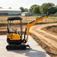 Mini-excavatrice sur chenilles pour l'excavation de fondations et de fossés