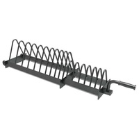 VIGFIT Support de plaque d'haltère d'exercice en acier durable Support de stockage de plaque de pare-chocs portable pour plaques de poids Caractéristique de sécurité