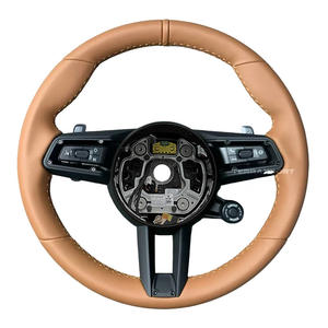 พวงมาลัยหนัง Porsche คุณภาพ OEM สำหรับ CAYMAN Cayenne Panamera Macan tayneen 718 911 955 957 958 970 971 991 556 GT3 992 - Product Image 3