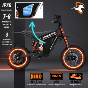 <span class=keywords><strong>Moto</strong></span> tout-terrain électrique exclusive Pegasus en dropshipping, vitesse maximale de 55 km/h, puissance de 2000 W, scooter à deux roues électronique - Product Image 4