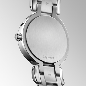 Montre-bracelet élégante pour femme, cadran en nacre, lunette sertie de diamants, affichage de la date, mouvement à quartz, bracelet en acier inoxydable - Product Image 5