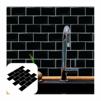 Prix d'usine autocollants muraux auto-adhésifs panneaux muraux imperméables à peler et coller carreaux 3D papier peint décorations murales pour la maison